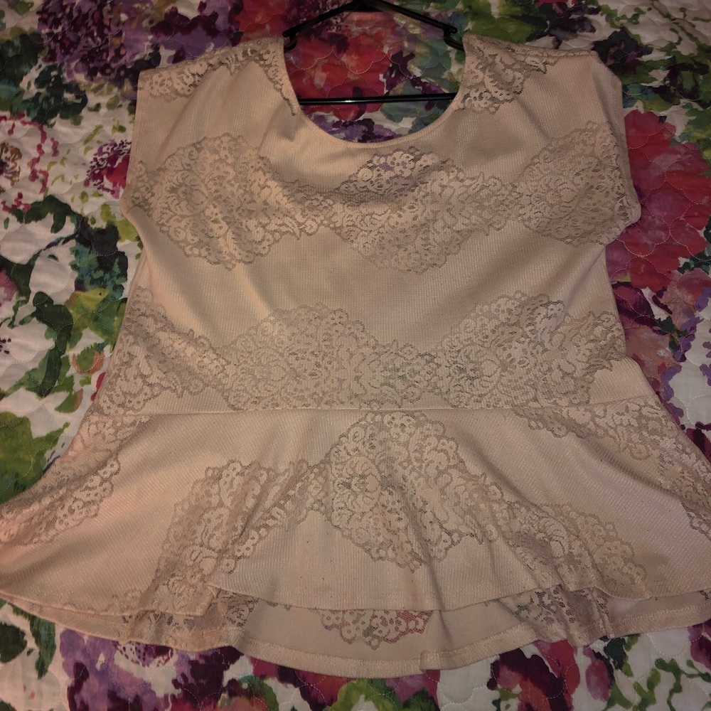 beautiful light pink Painted Threads blouse